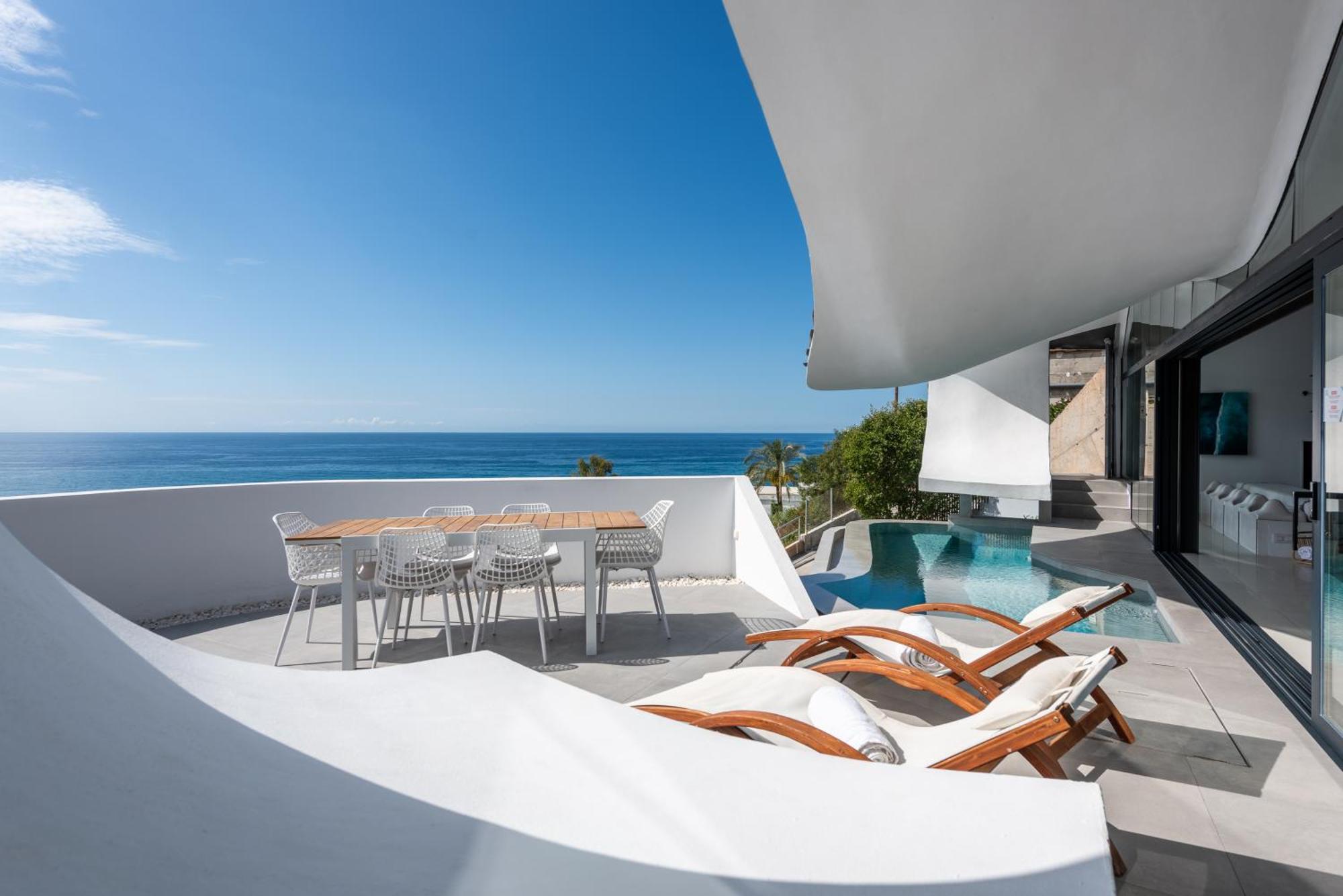 Rentitspain Casa Del Acantilado Piscina Climatizada Salobreña Exteriér fotografie