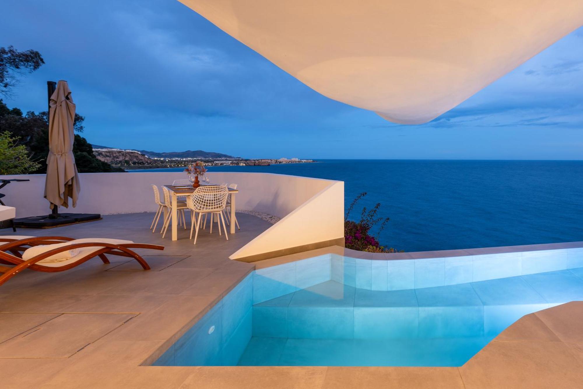 Rentitspain Casa Del Acantilado Piscina Climatizada Salobreña Exteriér fotografie